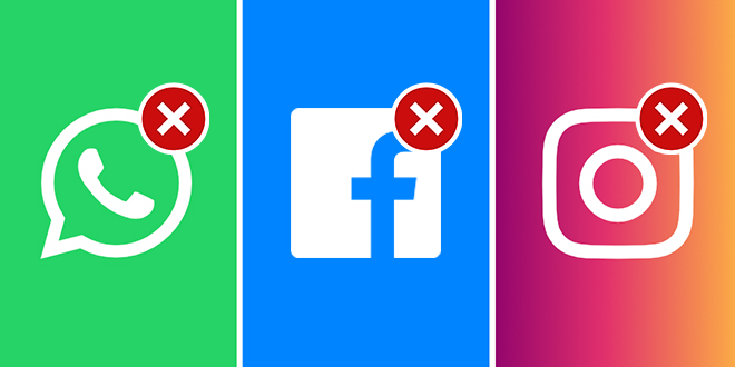 WhatsApp, Facebook, Instagram — Disconnected