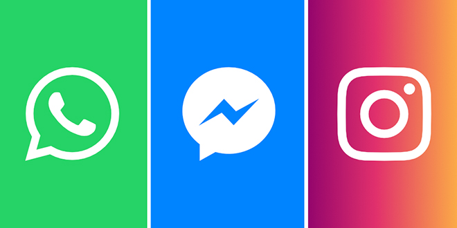 WhatsApp, Facebook Messenger & Instagram