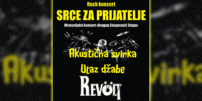Меморијални рок концерт „Срце за пријатеље” — Омладински центар Зајечар
