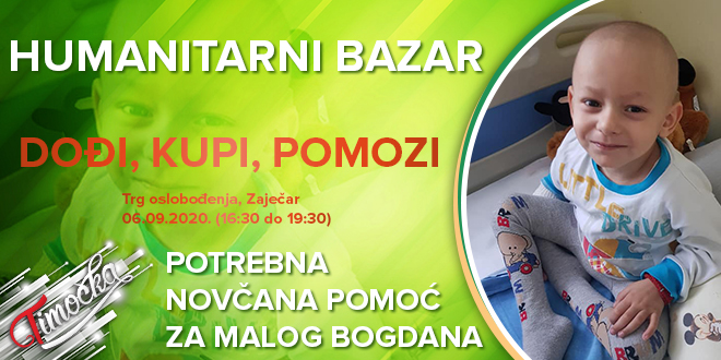 Хуманитарни базар „Дођи, купи, помози” у Зајечару: Новчана помоћ за малог Богдана Гицовића