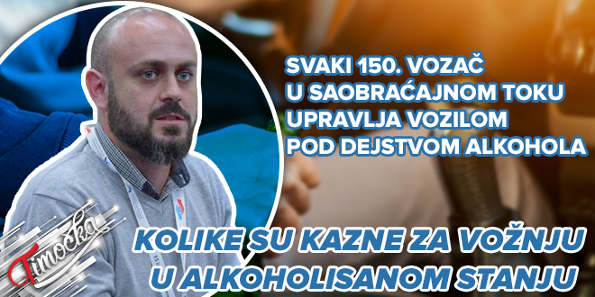 Мастер инж. саобраћаја из Бора Игор Велић: Сваки 150. возач у саобраћајном току управља возилом под дејством алкохола