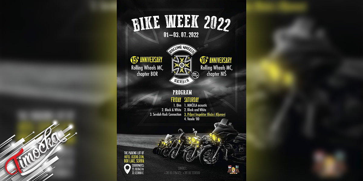 Међународни мото скуп „Bike Week 2022” на Борском језеру