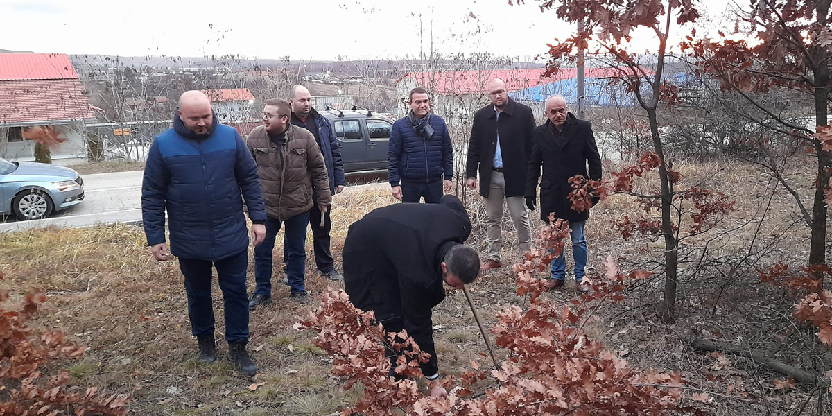 Представници града Бора у раним јутарњим сатима на Бадњи дан исекли бадњак